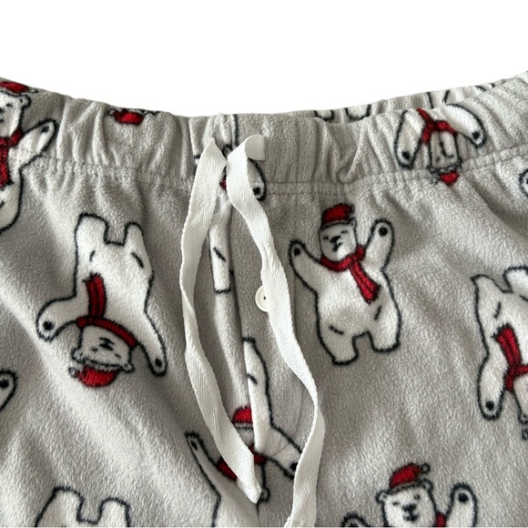 Kids Christmas Polar Bear Pajama Pants - Gray - Picture 2 of 5